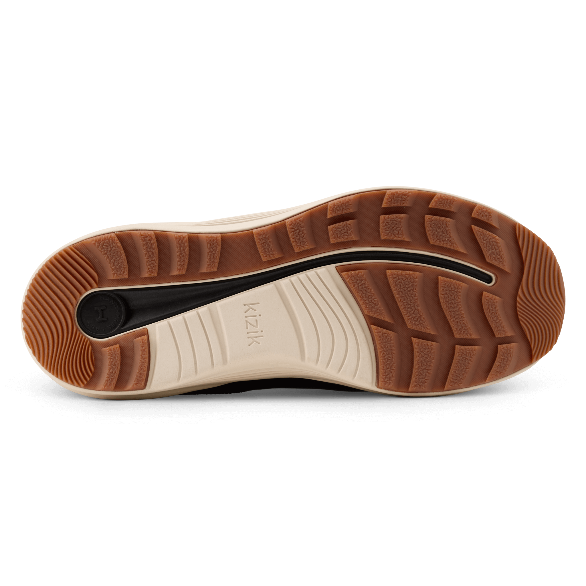 Chaussures d'homme London AT Mid imperméables - Gris taupe/blanc cassé